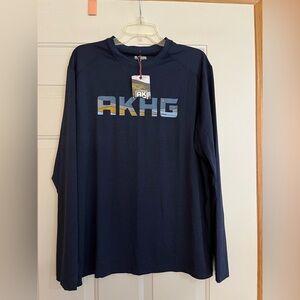 Men’s new Alaskan Hardgear Tun dry long sleeve graphic performance shirt. Medium